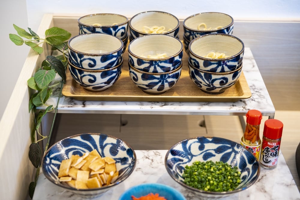 뷔페 아침 식사