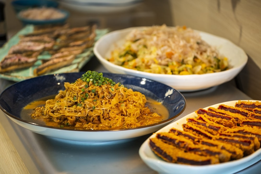 뷔페 아침 식사