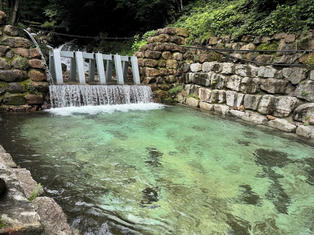 숙박 시설에서 보는 주변 전망