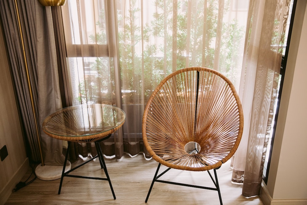 숙박 시설에서 보는 시내 전망