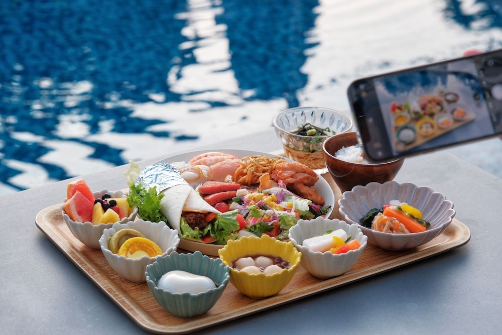 뷔페 아침 식사