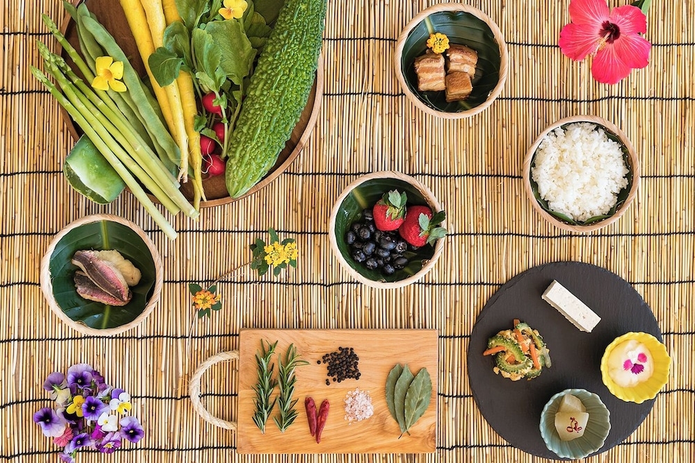 뷔페 아침 식사