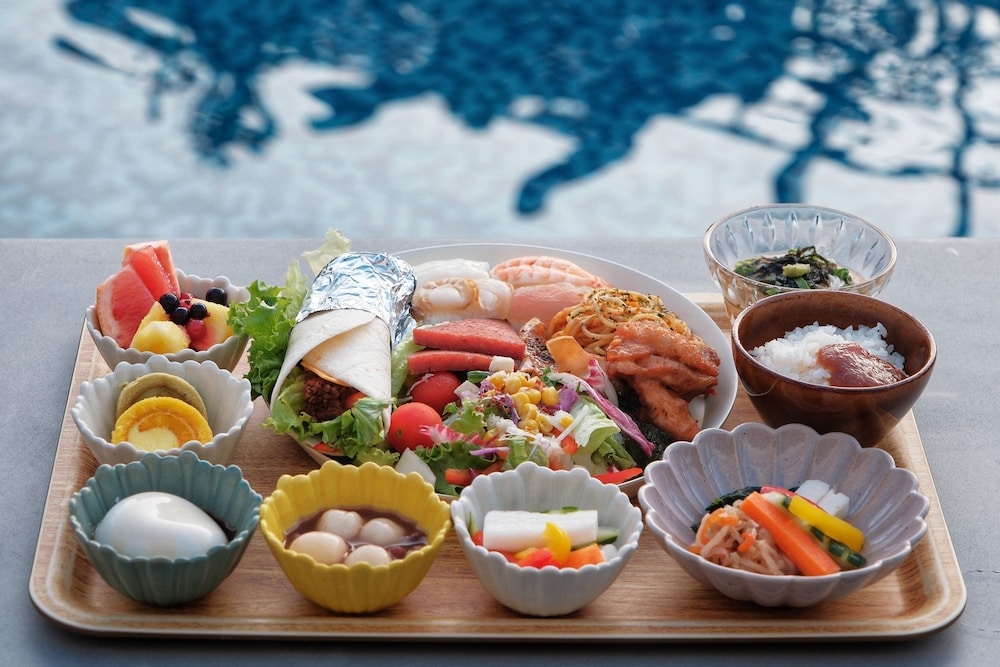 뷔페 아침 식사