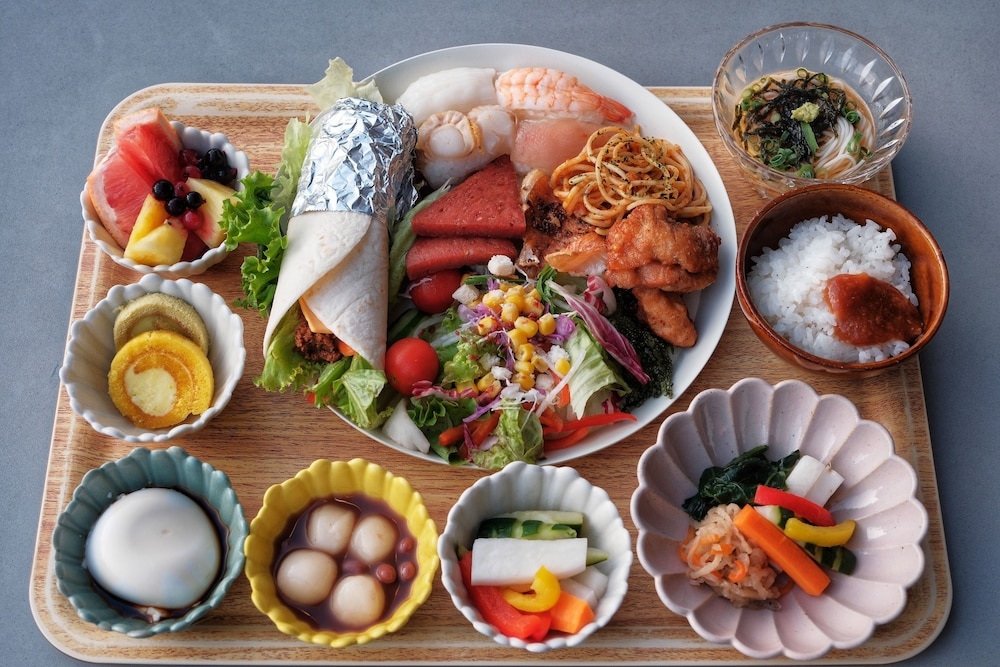 뷔페 아침 식사