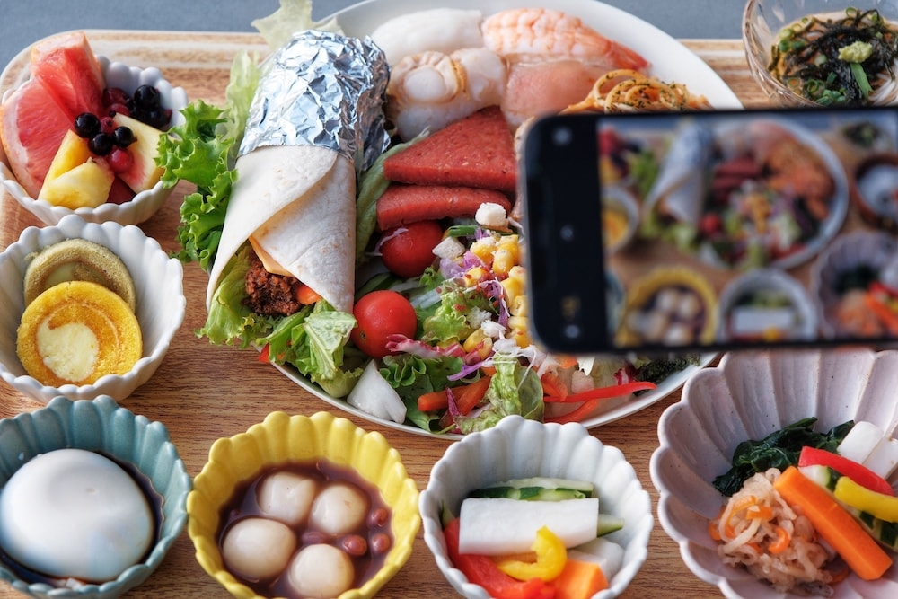 뷔페 아침 식사