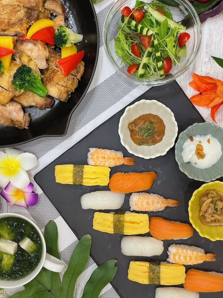 뷔페 아침 식사