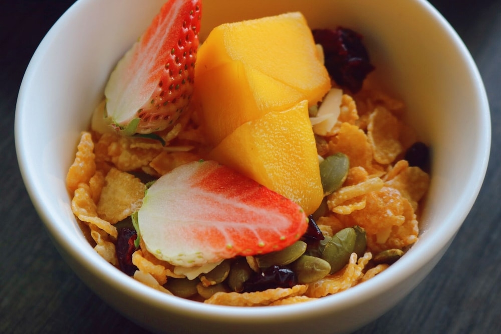 뷔페 아침 식사