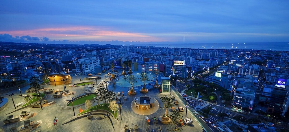 숙박 시설에서 보는 주변 전망