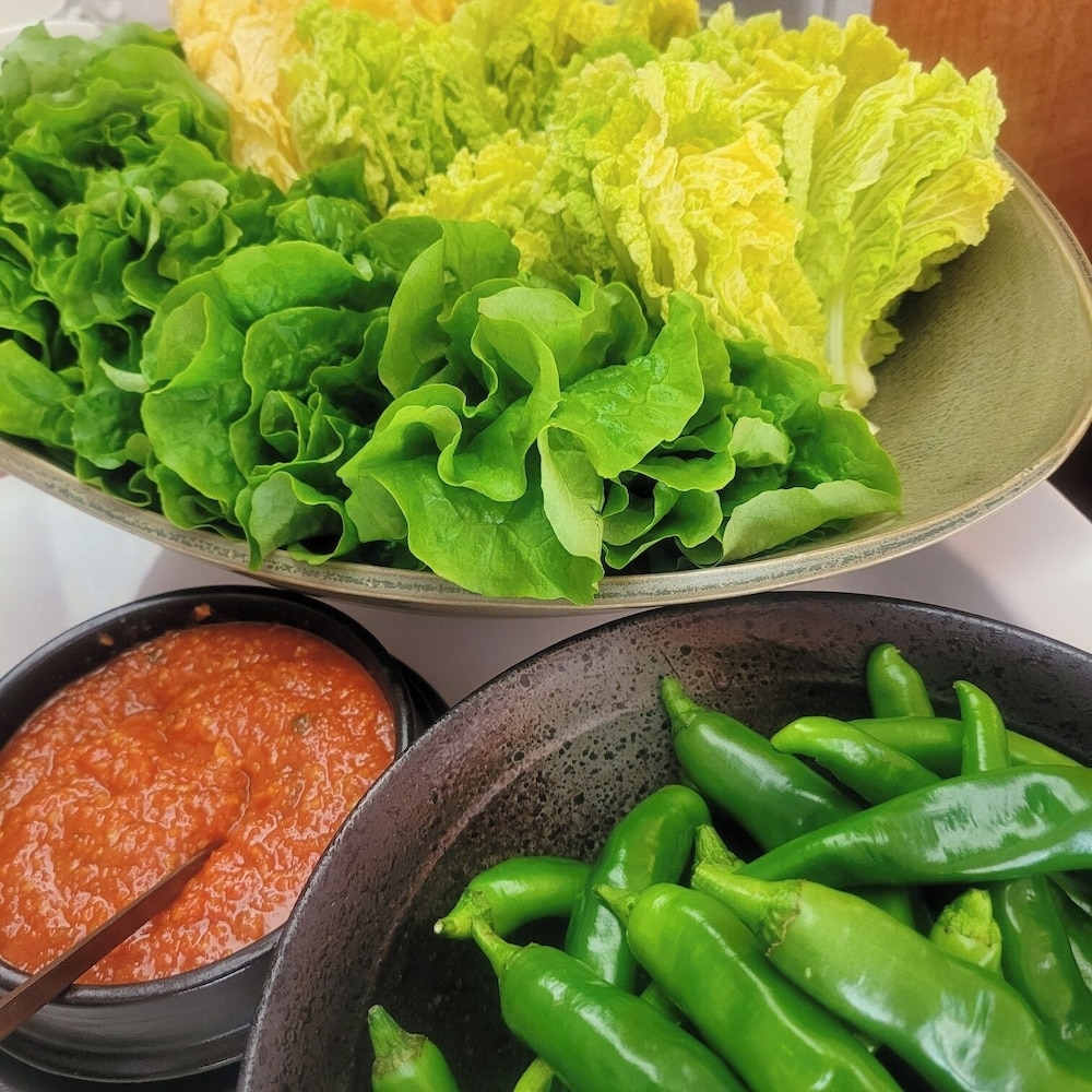 뷔페 아침 식사