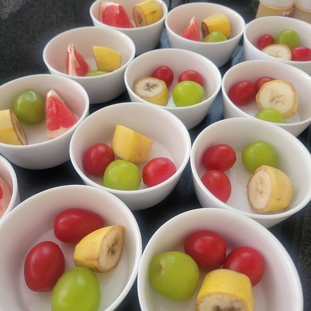 뷔페 아침 식사