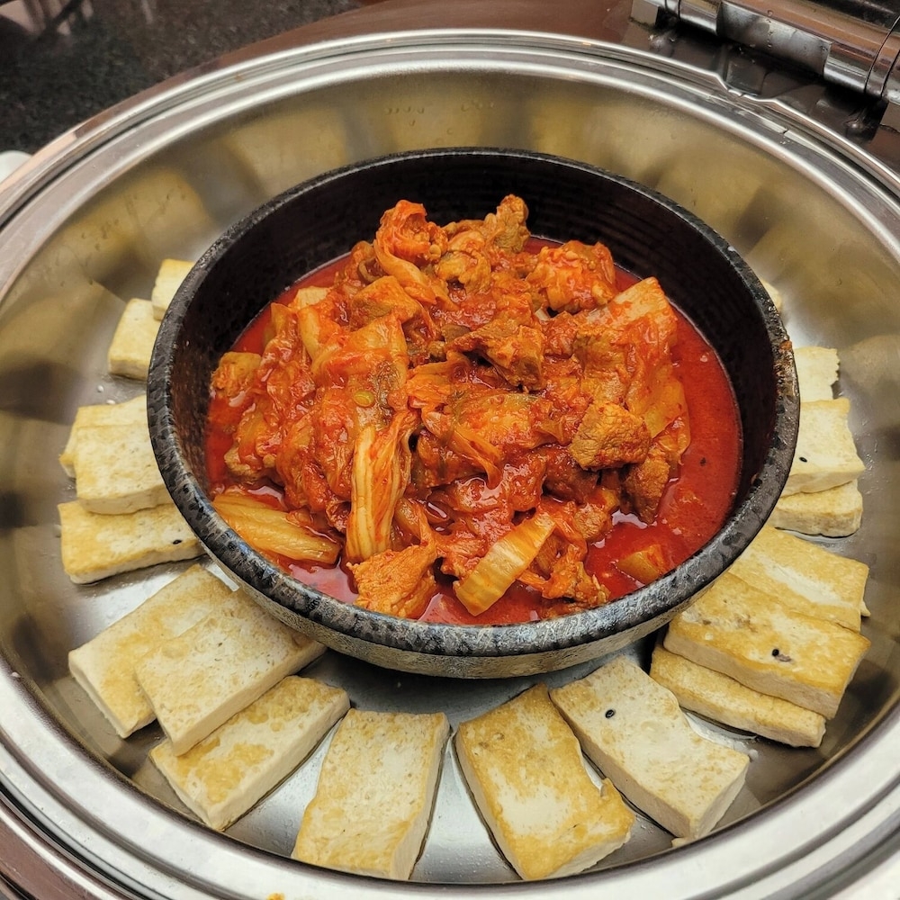뷔페 아침 식사