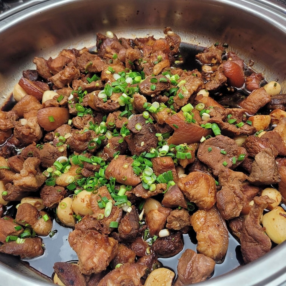 뷔페 아침 식사