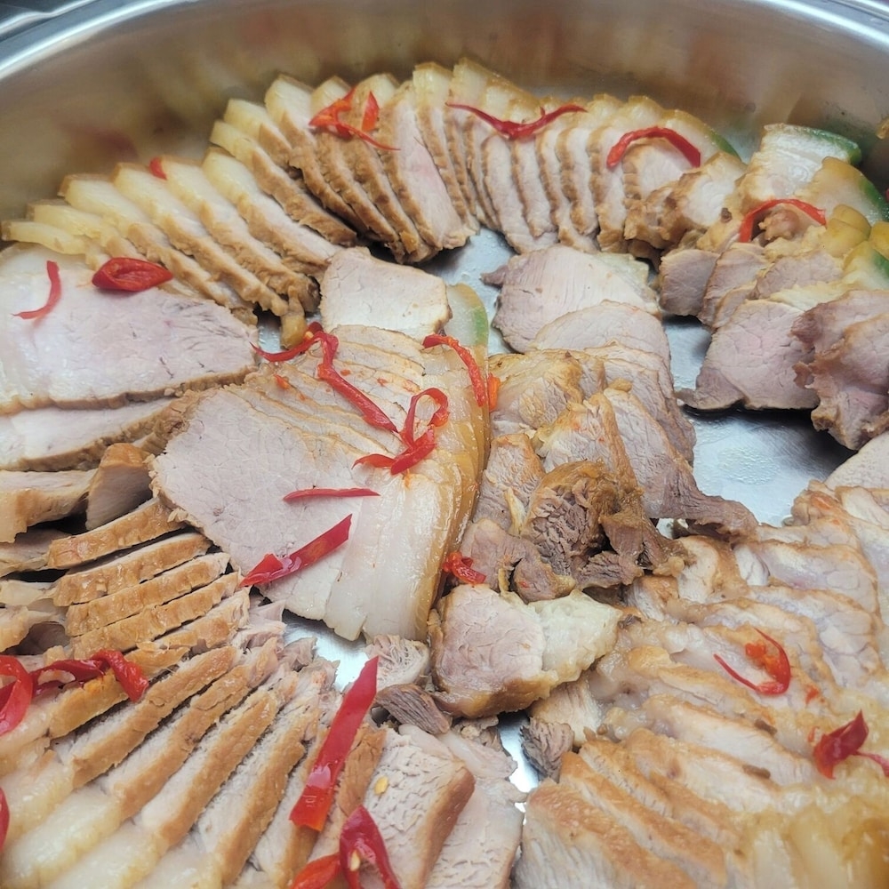 뷔페 아침 식사