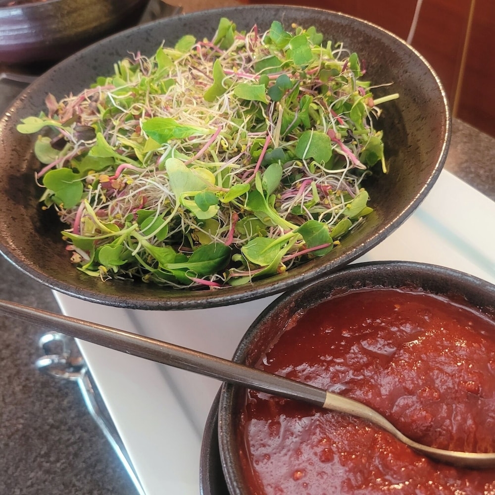 뷔페 아침 식사