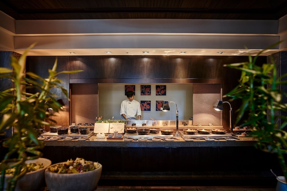 뷔페 아침 식사