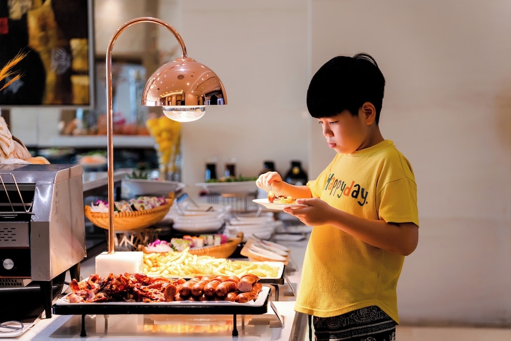 뷔페 아침 식사