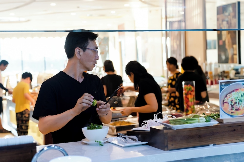 뷔페 아침 식사