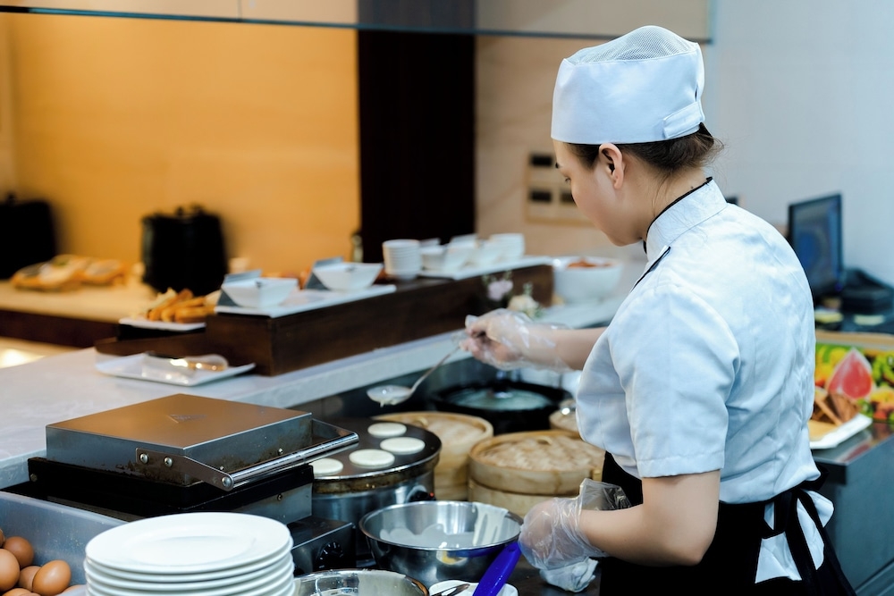 뷔페 아침 식사