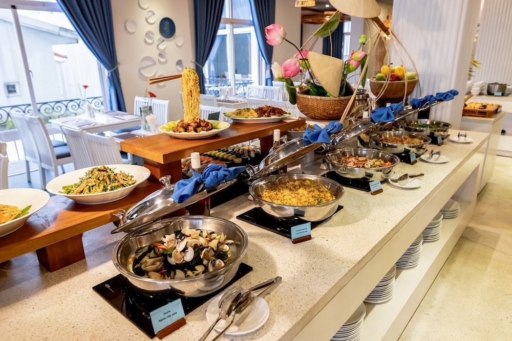 뷔페 아침 식사