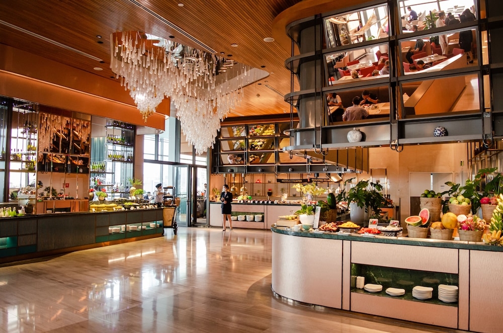 뷔페 아침 식사