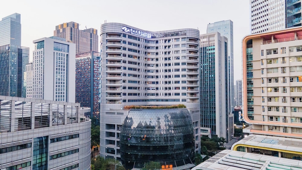 숙박 시설에서 보는 시내 전망