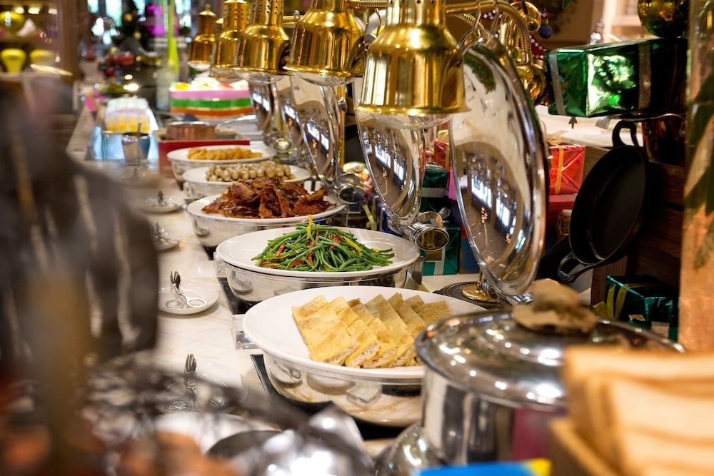 뷔페 아침 식사