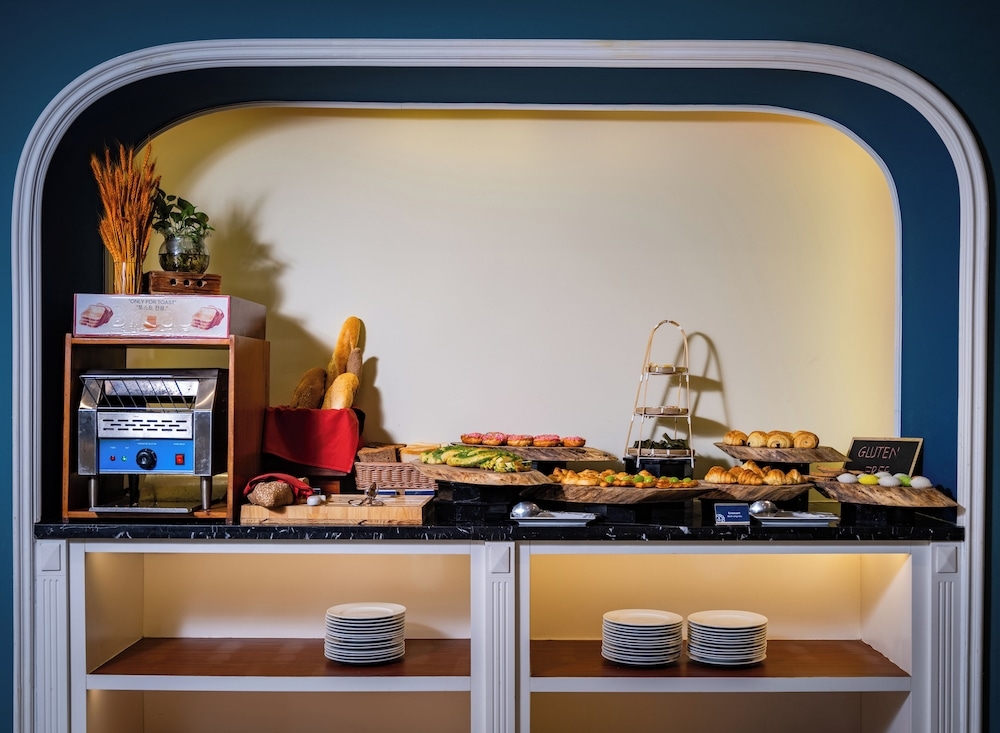 뷔페 아침 식사