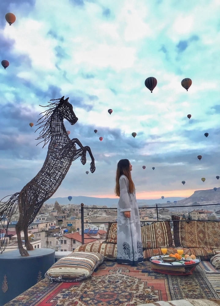 숙박 시설에서 보는 시내 전망