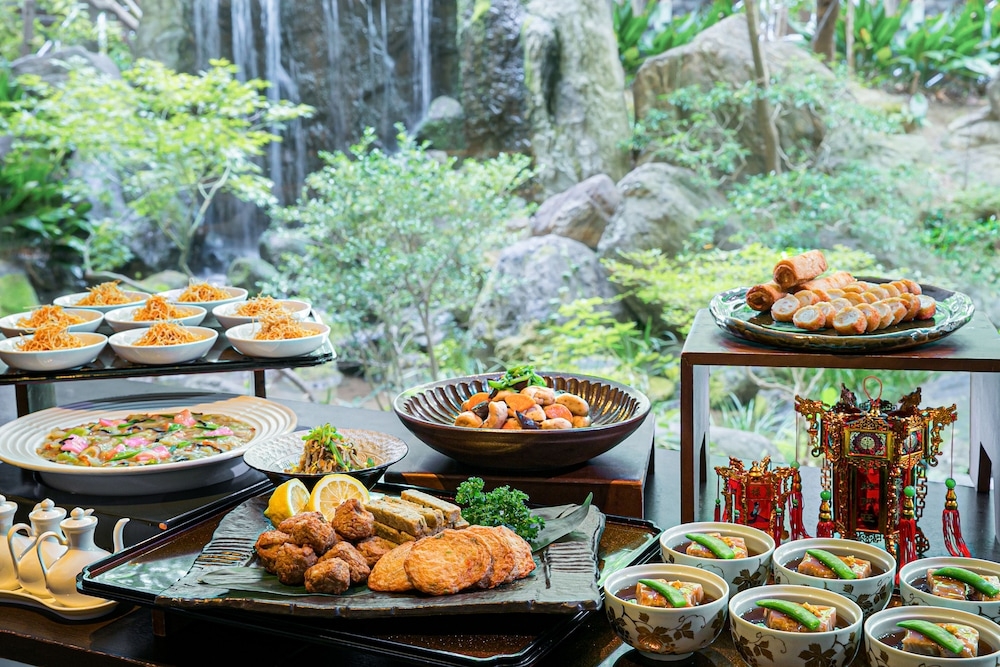 뷔페 아침 식사