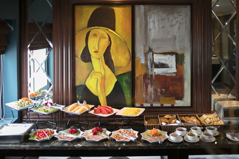 뷔페 아침 식사