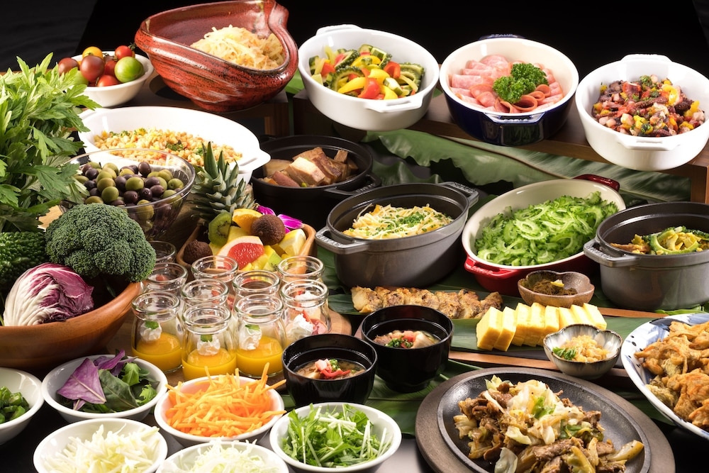 뷔페 아침 식사