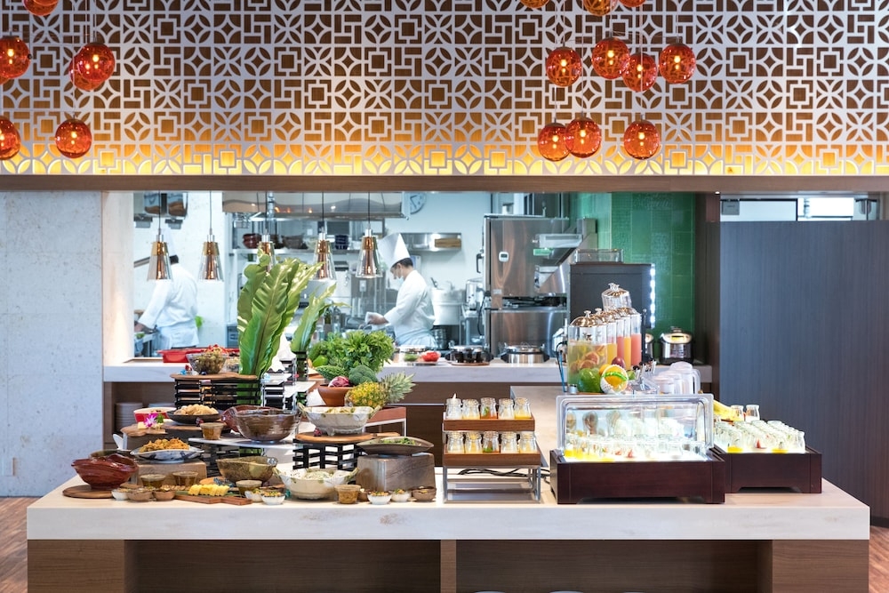 뷔페 아침 식사