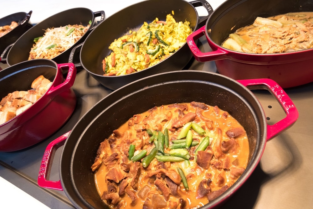 뷔페 아침 식사