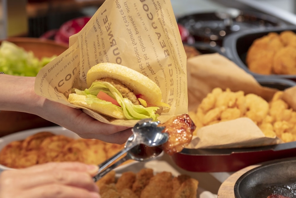 뷔페 아침 식사