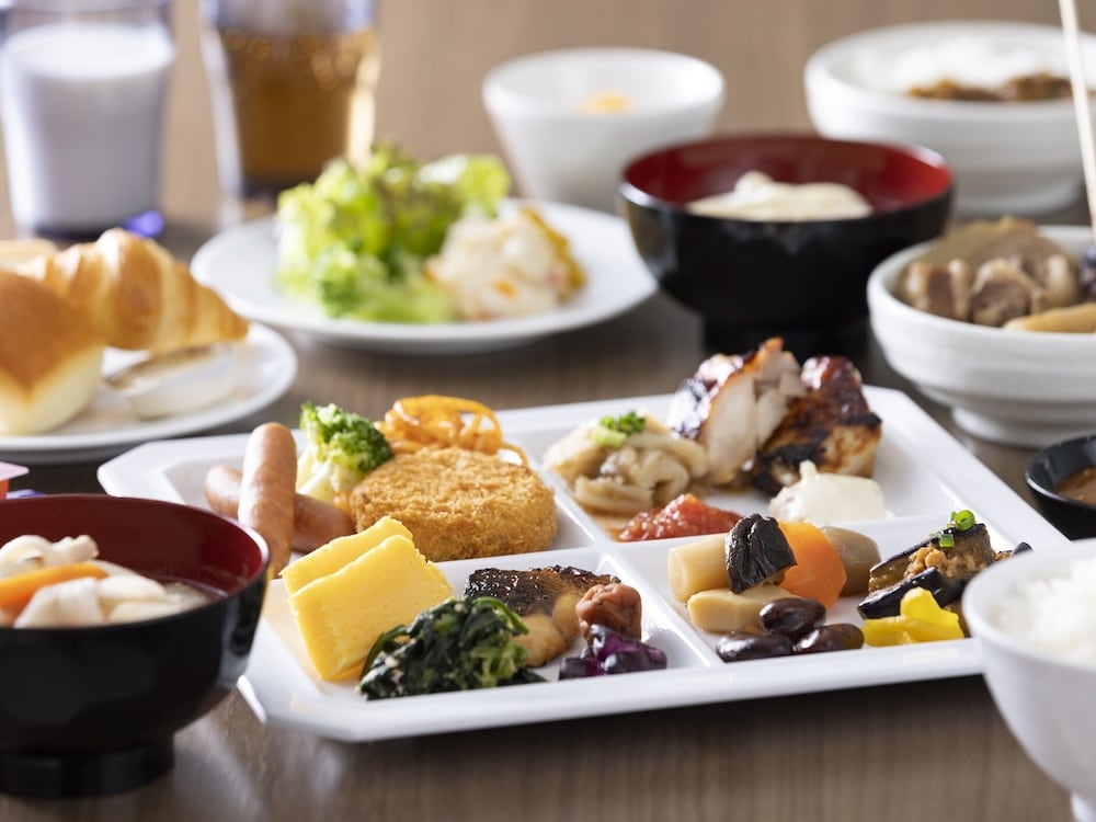 뷔페 아침 식사