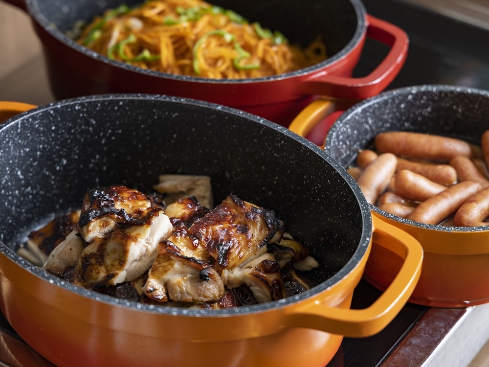 뷔페 아침 식사