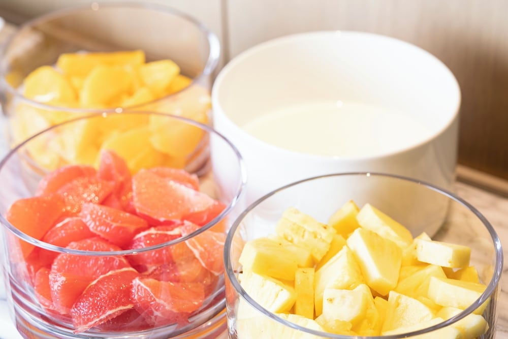 뷔페 아침 식사