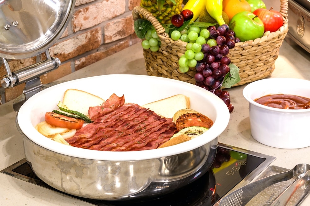 뷔페 아침 식사