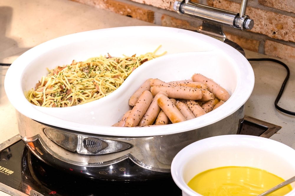 뷔페 아침 식사