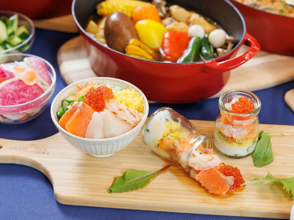 뷔페 아침 식사