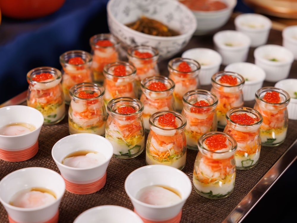 뷔페 아침 식사