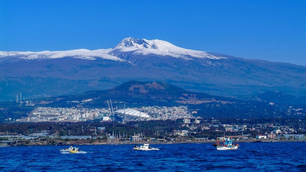 숙박 시설에서 보는 주변 전망