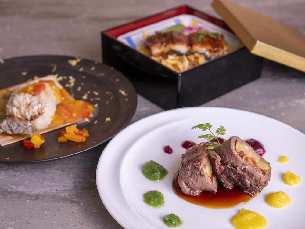 뷔페 아침 식사