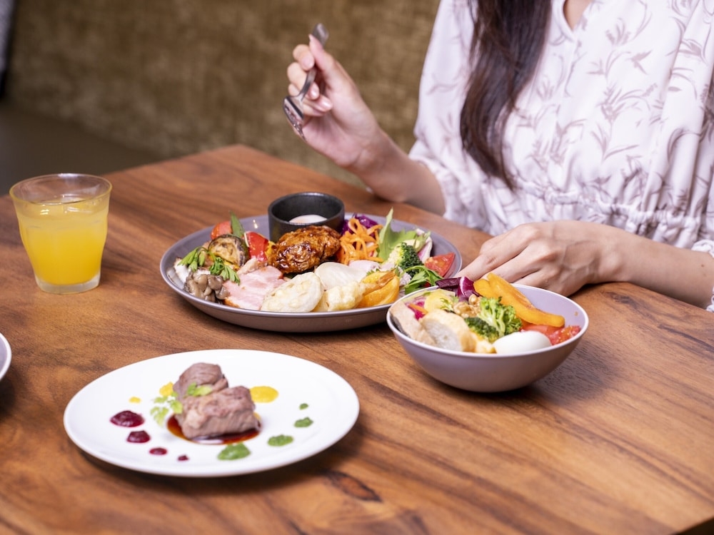 뷔페 아침 식사