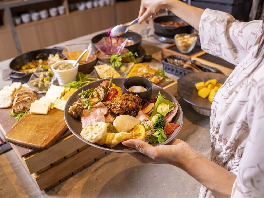 뷔페 아침 식사