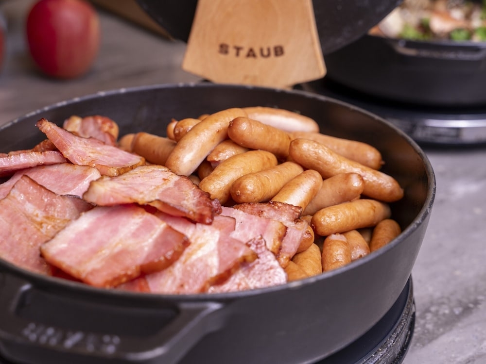 뷔페 아침 식사