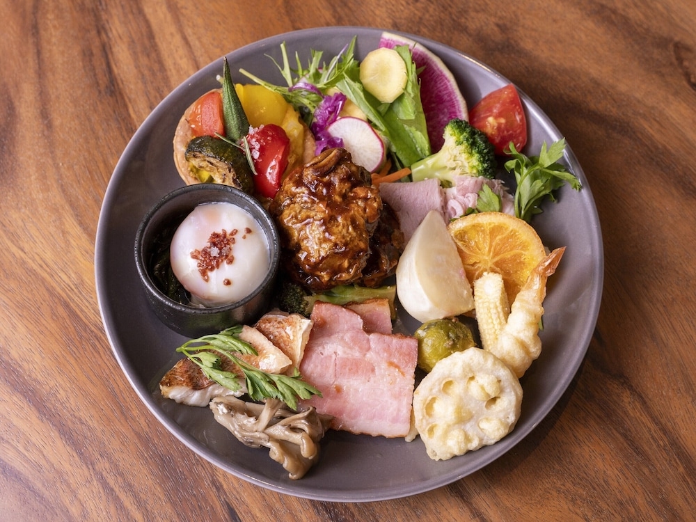 뷔페 아침 식사