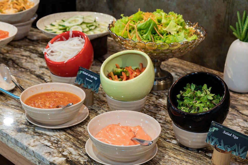 뷔페 아침 식사