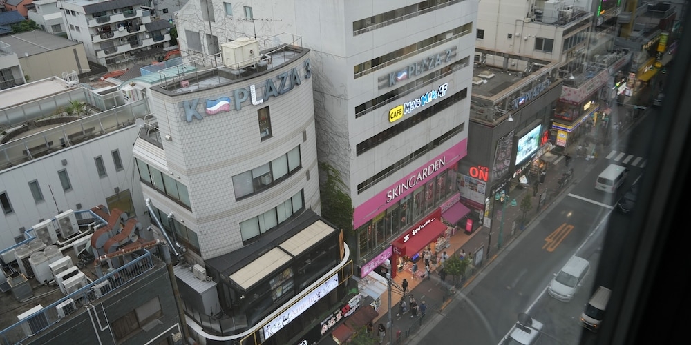 숙박 시설에서 보는 시내 전망