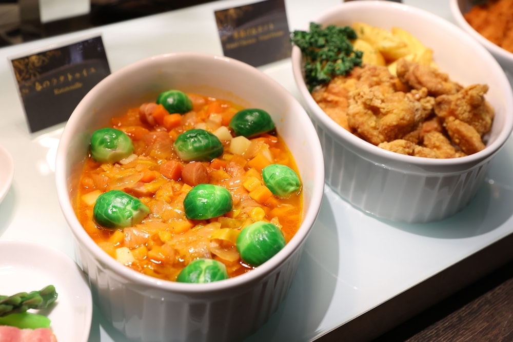 뷔페 아침 식사